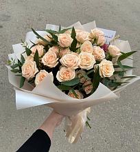 Букет Кремовые розы Латте в Большой Луг